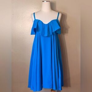 Ruffle Blue Dress !